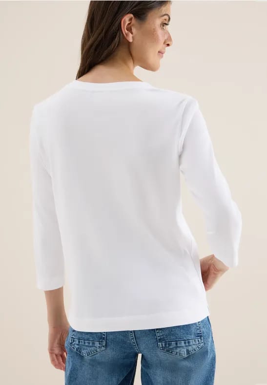 Shirt met geribde structuur