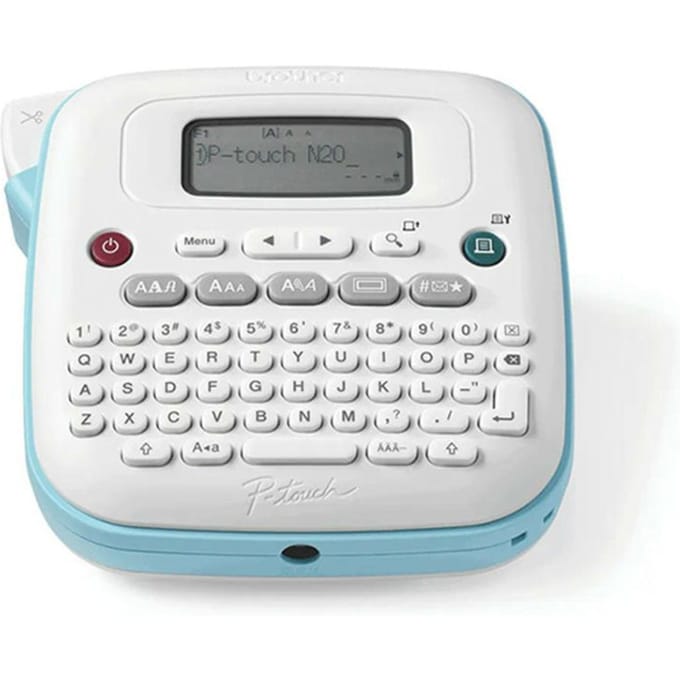 Brother P- Touch PT N20 - Labelprinter - Thermisch printen - 12 mm/sec - Azerty - Blauw, Wit