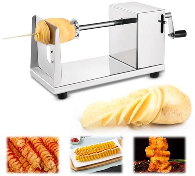 Spiral Cutter SVGCommerce voor aardappel snijden handmatig