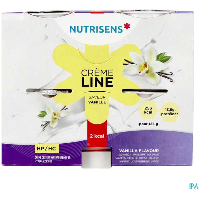 Nutrisens Cremeline 2 Kcal Vanille 4x125g