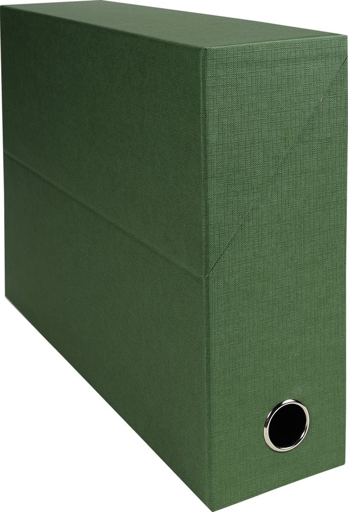Exacompta 5x Transportdoos Rug 90mm - canvas papier - Groen - 89523E