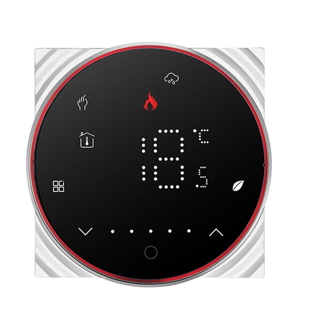 Slimme Thermostaat 16A Digitaal Programmeerbare Vloerverwarming Temperatuurregelaar Digitaal W-2 zwart
