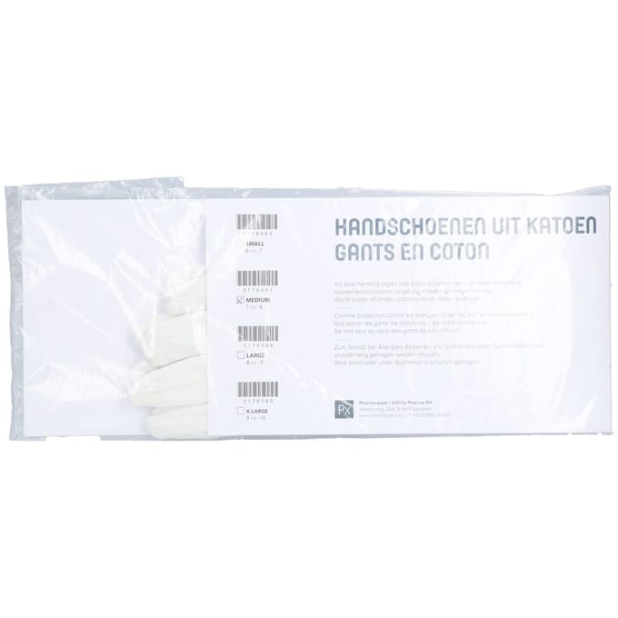 Pharmex Handschoen Katoen Medium 1 Handschoenen