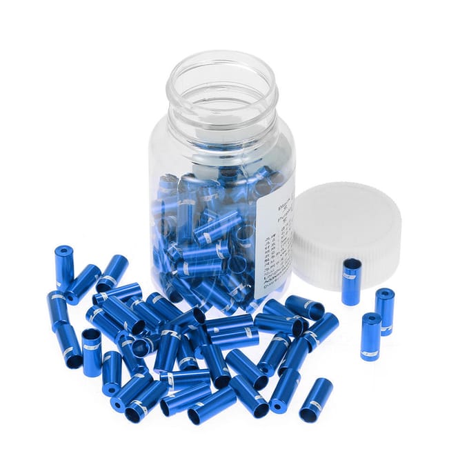 100 stuks remkabel eindkap 4mm/5mm fiets schakelkabel behuizing hulzen Dia 4mm zwart
