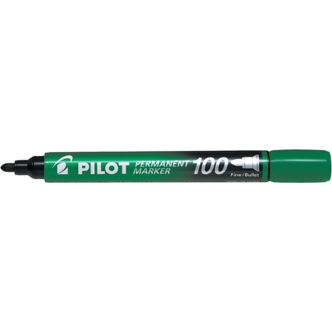 Pilot - Permanent Marker 100 - Groen - 1 stuks