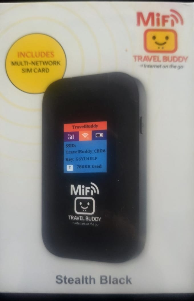 Travel Buddy Mifi Router Black 3GB EU