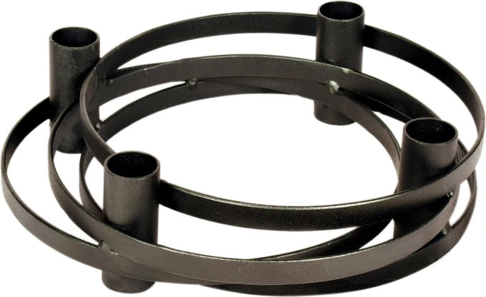 Branded By - Ringkandelaar - zwart - 23,5 cm diagonaal