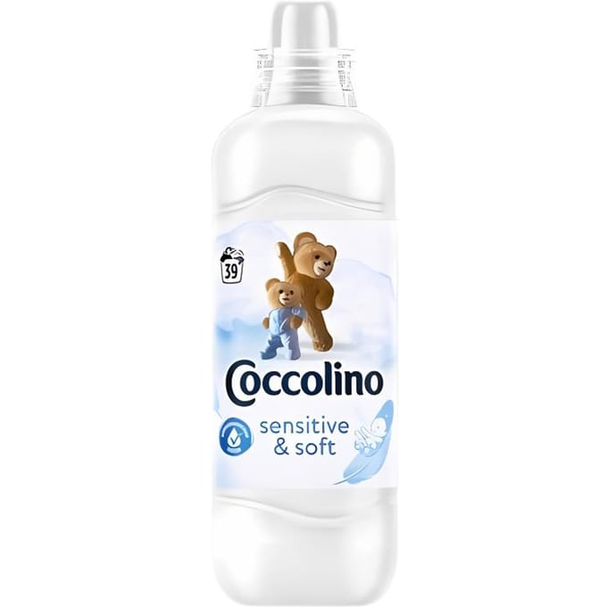 Adoucissant Coccolino Sensitive & Soft 975ml (39 Lavages)