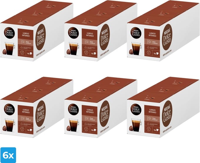 Nescafe Dolce Gusto Lungo Intenso (6x 48 cups)