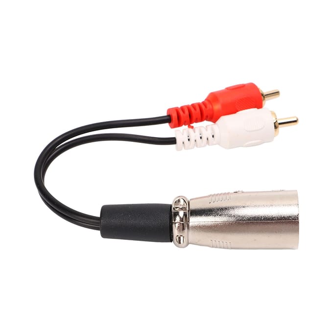 Dubbele RCA naar XLR Kabel 15cm XLR Mannelijk naar 2 RCA Stereo o Adapterkabel voor Luidspreker DVD-speler