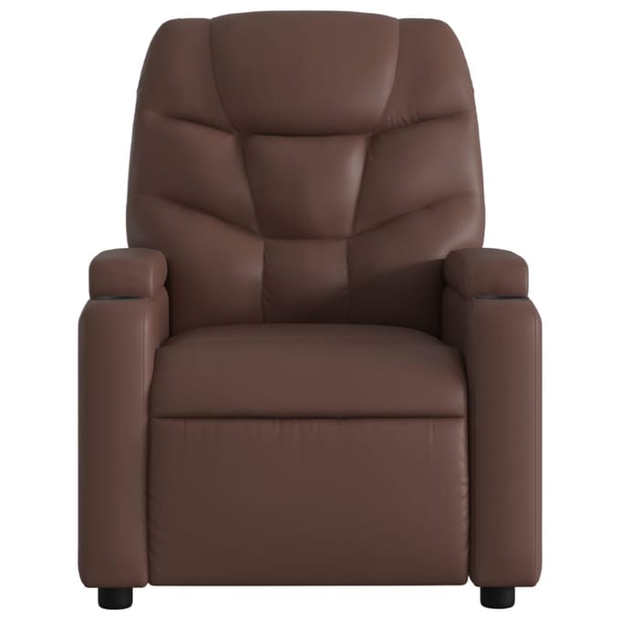 vidaXL - Fauteuil - verstelbaar - kunstleer - bruin