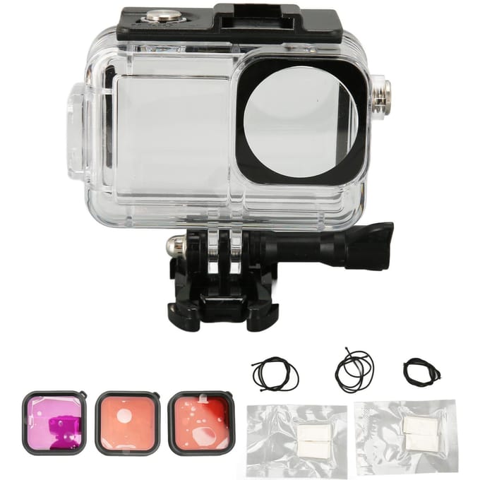 Camera Duikbehuizing 196ft Waterbestendig Actiecamera Behuizing met 3 Filters Anti-condensvel voor white