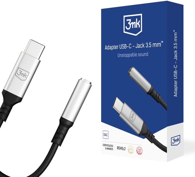 3Mk Usb-C Naar 3,5 Mm Jack Adapter Voor Android Telefoons Hoofdtelefoon
