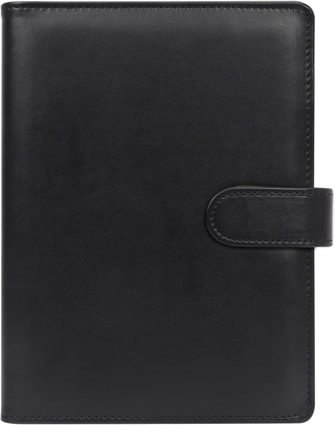 A5 Ringband Organizer van PU-Leer voor Notities en Agenda - Zonder Papier