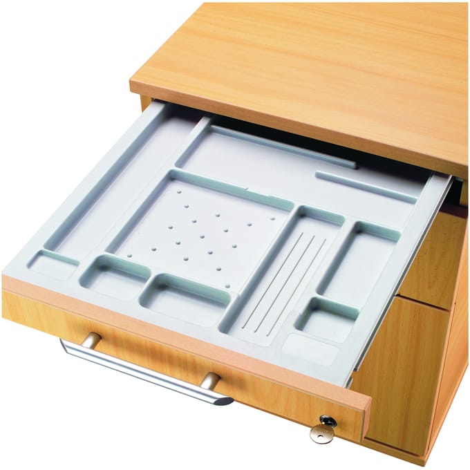 SIGNA SC40 CE - Standcontainer Wit Chrome metaal handgreep