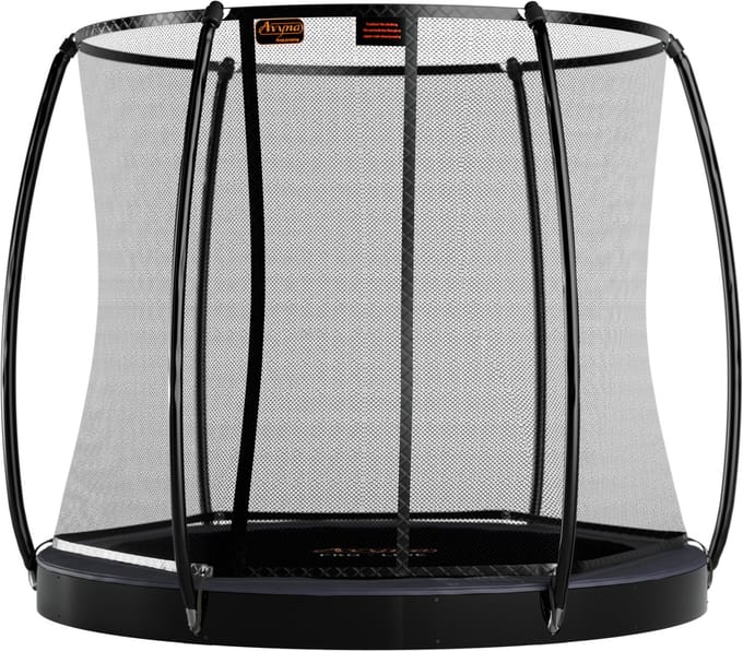 Avyna Trampoline FlatLevel Ø305 met veiligheidsnet | Grijs