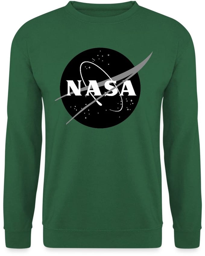 NASA zwart-wit klassiek logo Sweater Heren