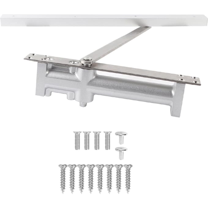 Ferme-portes hydrauliques dissimulés à positionnement automatique en aluminium 80KG Ferrures