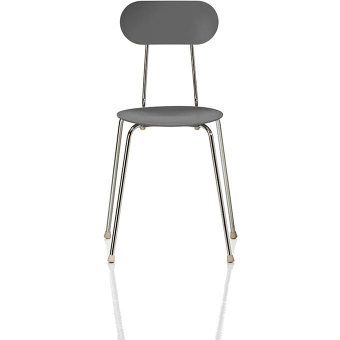 Magis Mariolina Stoel - antracietgrijs - chroom