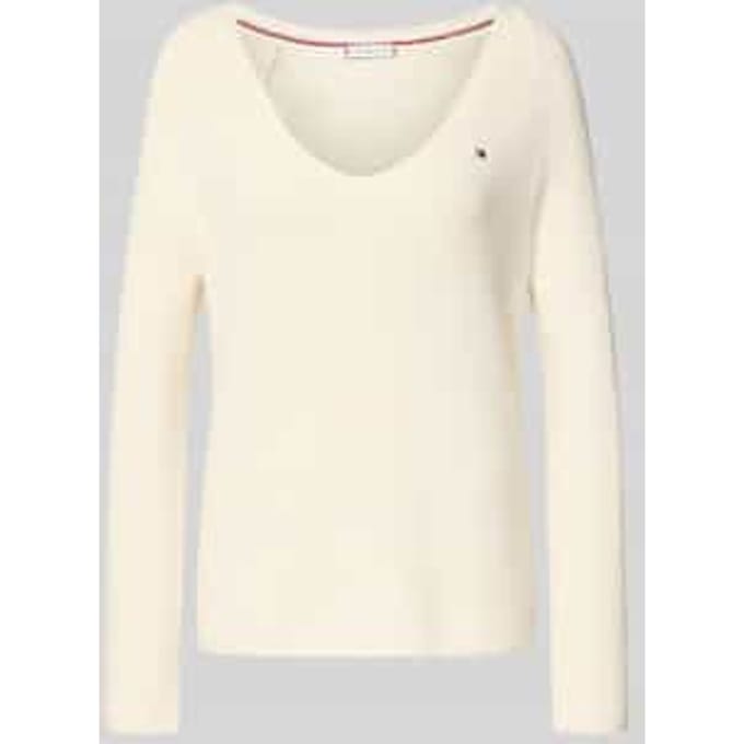 regular fit gebreide pullover van puur katoen