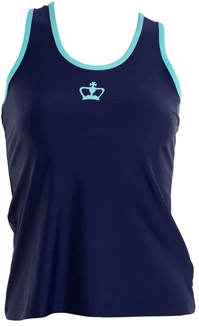 Zwart Crown Juarez T-shirt Azul/Turquesa - XS