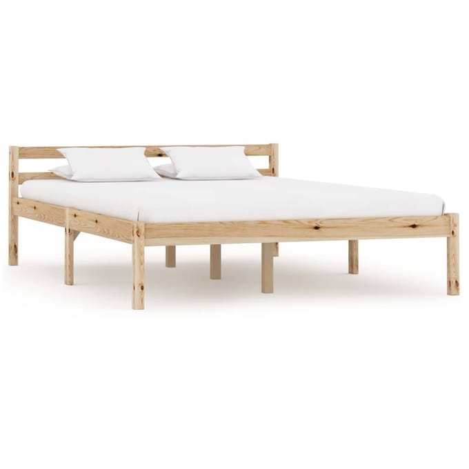 vidaXL - Bedframe - massief - grenenhout - 140x200 - cm
