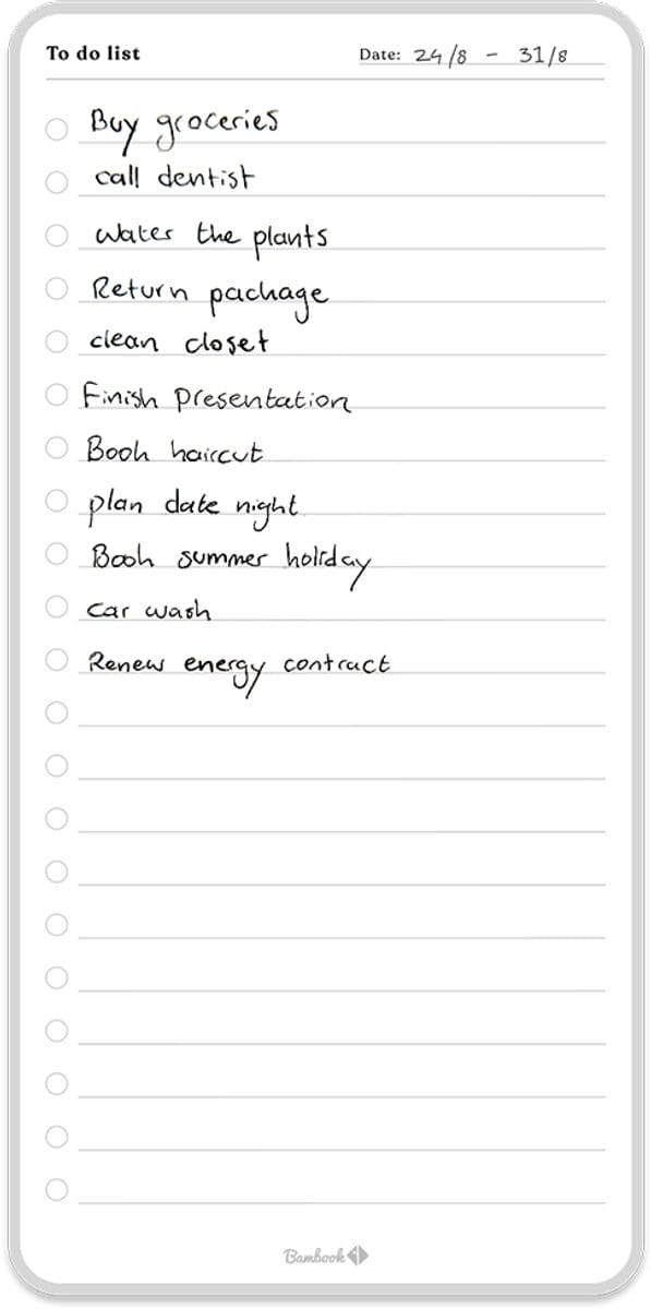Sticky To-Do Lijst