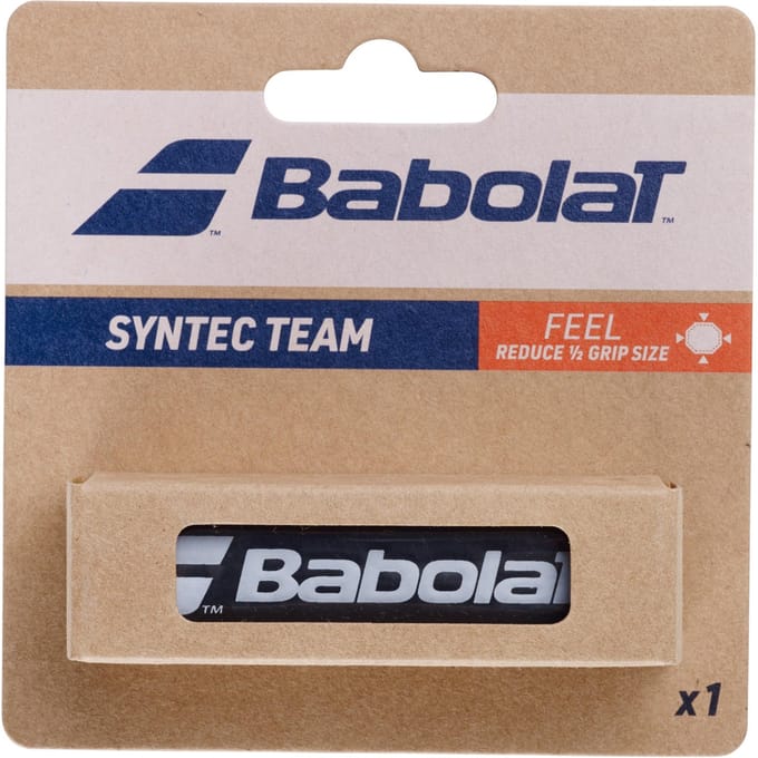 Babolat Syntec Team Feel Basiswikkel Zwart/Wit - Dun & Licht