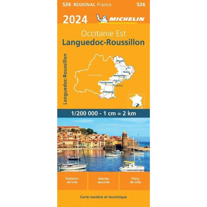 Michelin Wegenkaart 526 Languedoc-Roussillon 2024