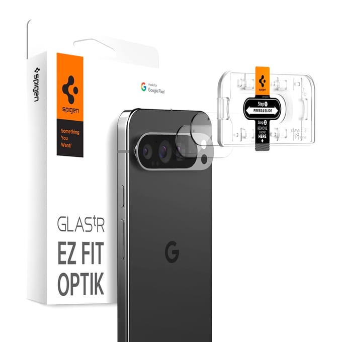 Spigen Camera Lens Protector Geschikt voor Google Pixel 9 Pro - Glas.tR EZ Fit Optik Pro - 9H Tempered Glass - Gemakkelijke Installatie - Transparant 2-Pack