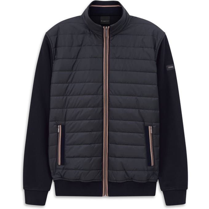 Bugatti Herren Sweatjack met gewatteerde voorkant