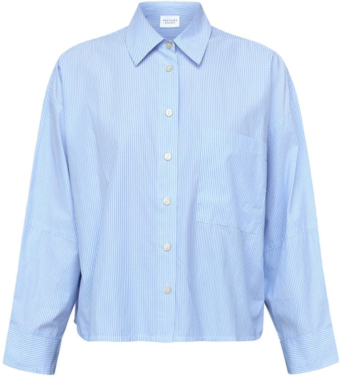SisterS point Blouse Irine sh1 19660 blue/White stripe Maat - S