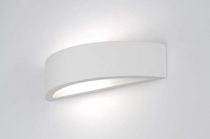 Lumidora Wandlamp 70810 - Voor binnen - ROME - E14 - Wit - Keramiek