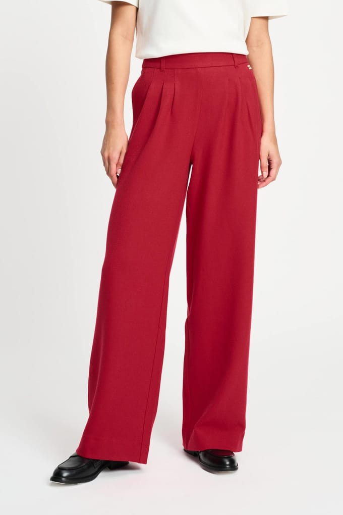 POM Amsterdam Pants - Chili Red Taglia: 42 | Pantaloni da completo Outlet | Donna | Rosso