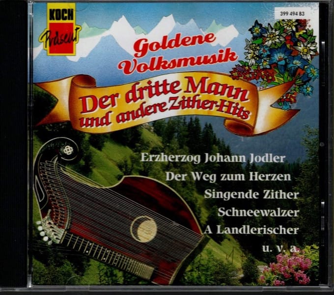 1-CD Various - DER DRITTE MANN UND ANDERE ZITHER HITS