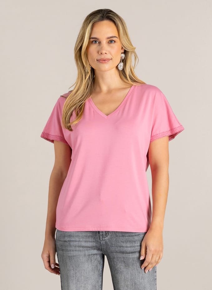 IVY BEAU Gennesis Tops - Pink - maat 36