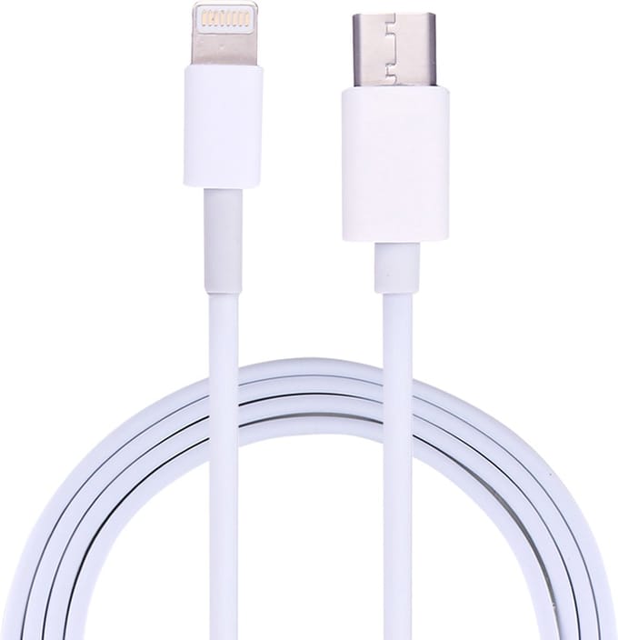 1m USB-C / Type-C naar 8-pins Data Sync-oplaadkabel Geschikt voor: iPhone XR / iPhone XS MAX / iPhone X & XS / iPhone 8 & 8 Plus / iPhone 7 & 7 Plus / iPhone 6 & 6s & 6 Plus & 6s Plus / iPad