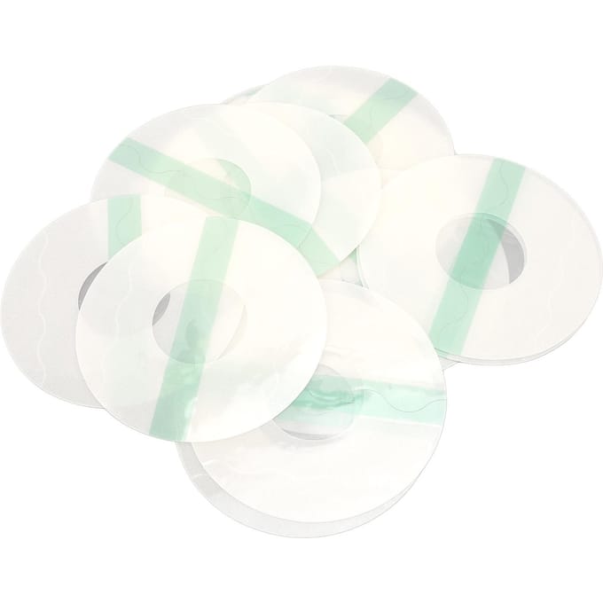 20 stuks Transparante Sensorhoezen Waterdicht Antislip Comfortabel Draagbaar Sensorpleisters Rond white