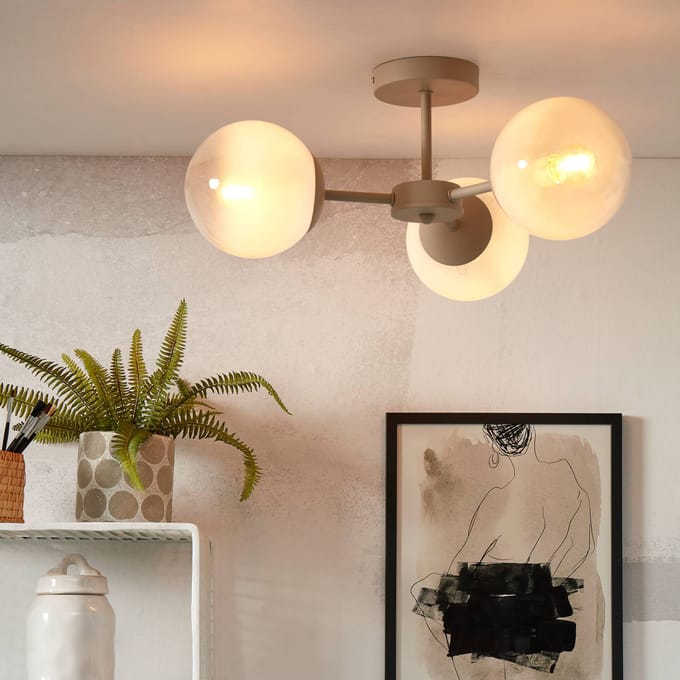 IT´S ABOUT ROMI IT'S ABOUT ROMI plafondlamp Aspen, melkwit, 3-lamps