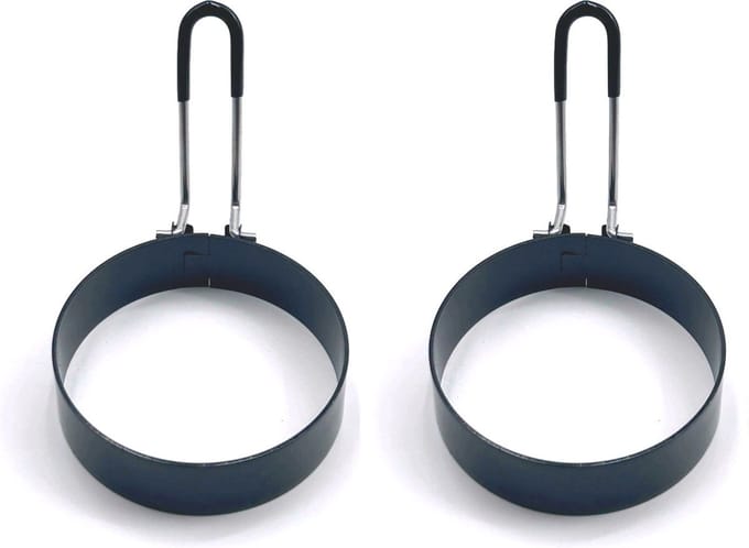 Scoby - Ei Vorm - Eier Bakvorm - RVS - Perfect Rond Eitje - Bakvorm - Rond - 2 Stuks