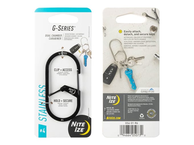 Nite Ize - G-Series Dual Carabiner - #4 - Zwart