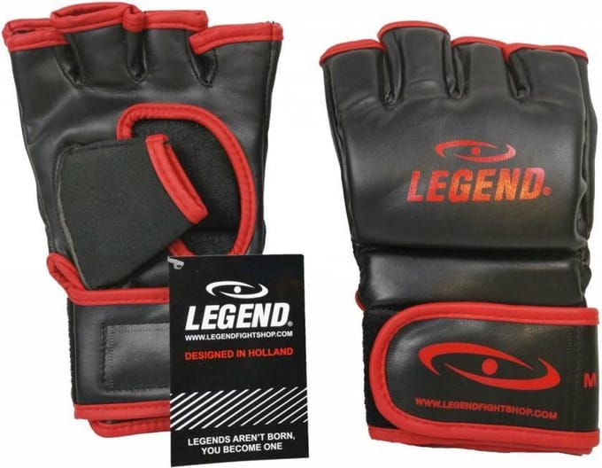 Bokszak / MMA Handschoenen Heren/Dames Zwart-Rood PU M