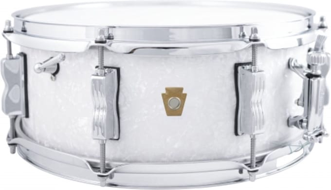 Ludwig LS9080P Jazz Fest Snare 14"x,5,5" White Marine - Snaredrum