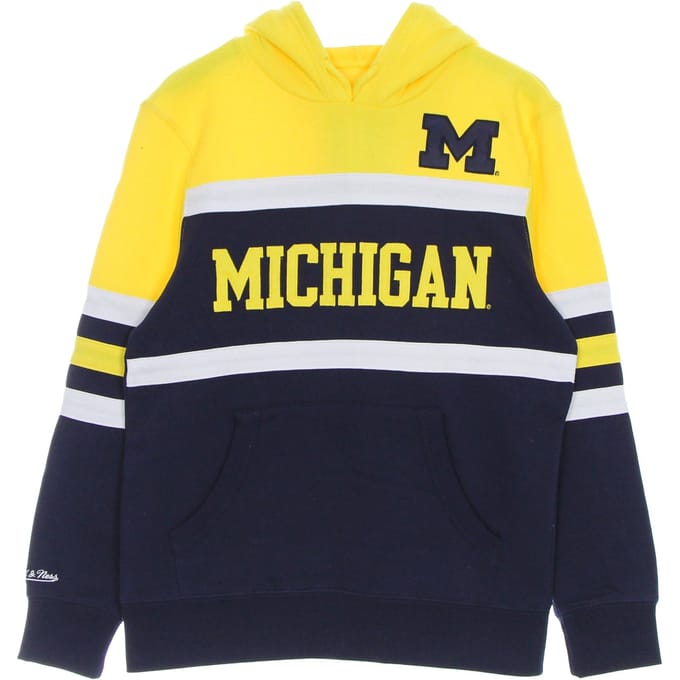 Herenhoodie Ncaa Head Coach Hoodie Msuspa Marine/geel