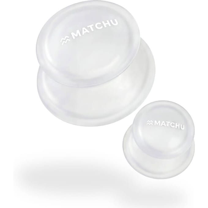Matchu Sports Cupping set deluxe - 2 Premium Cups - Wit/Transparant