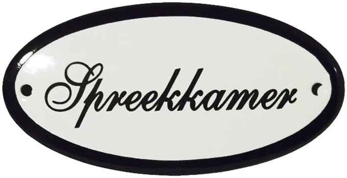 Deurbord Spreekkamer