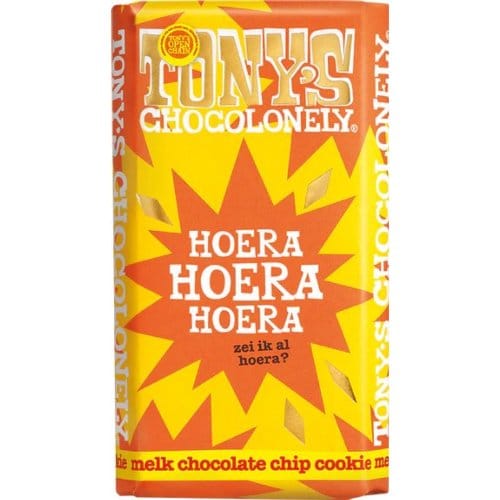 Tony's Chocolonely - Gifting Bar - Celebration - Viering - Melk Chocolate Chip Cookie Chocoladereep - Geschenk - Cadeau