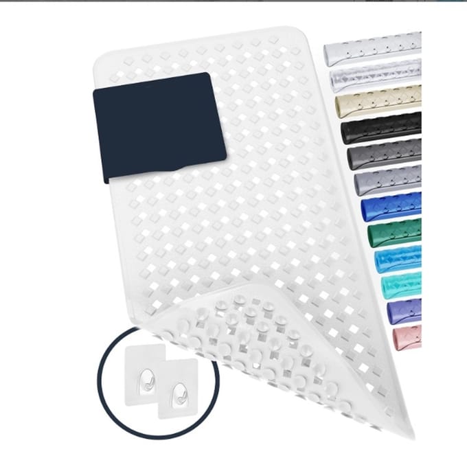 Badmat Anti Slip - Douchemat - Badmatten -Wit