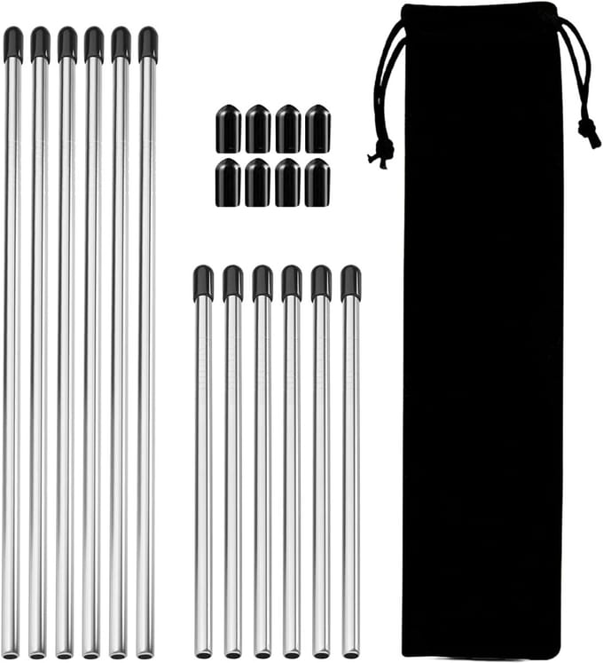 12x Vaatwasser Flessenhouder Set - Universeel & Roestvrij Staal