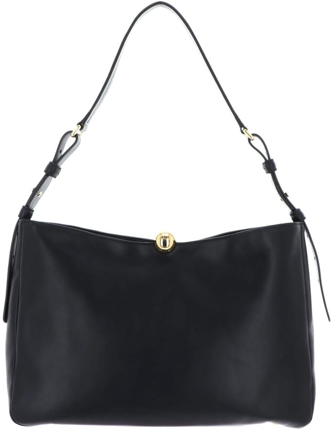 FURLA Leren Schoudertas Sfera Soft Shoulder Bag Nero Zwart